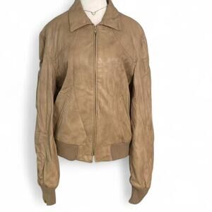 Remy Leather Fashions Vintage Bomber Jacket Women’s Size Large 44